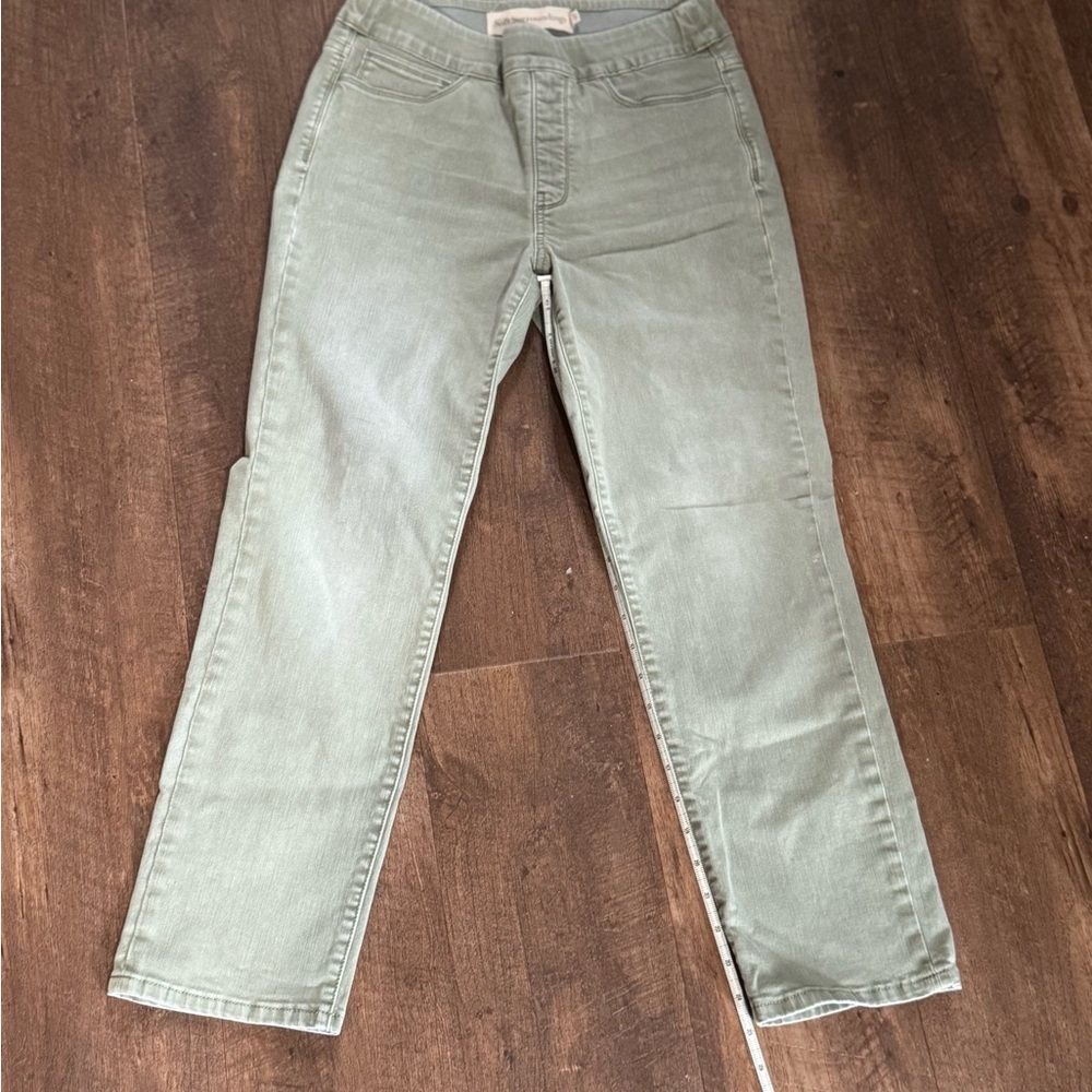 Soft Surroundings Olive Green Pull on Jeans Size XS